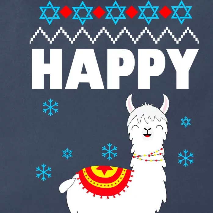 Happy Llamakah Llama Hanukkah Zip Tote Bag