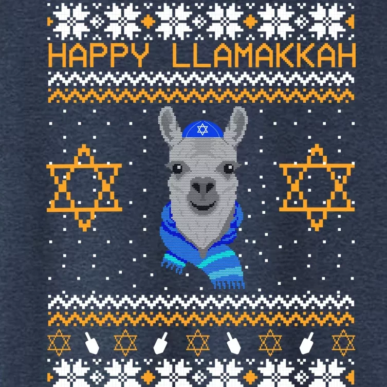 Happy Llamakah Ugly Hanukkah Women's Crop Top Tee