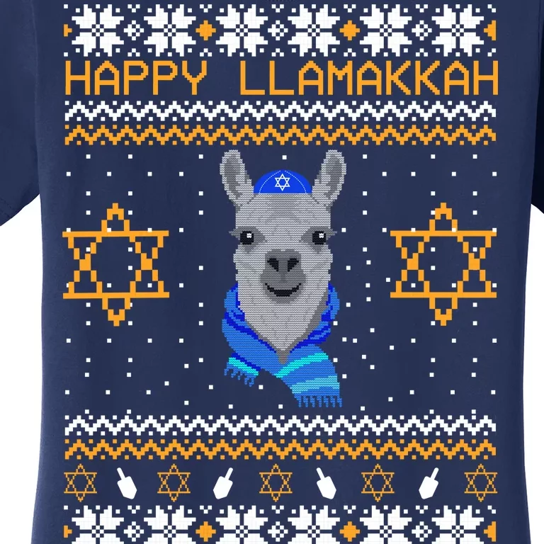 Happy Llamakah Ugly Hanukkah Women's T-Shirt