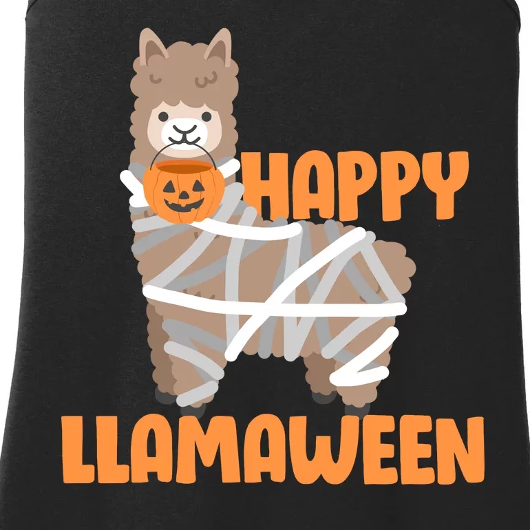 Happy Llamaween Llama Halloween Ladies Essential Tank