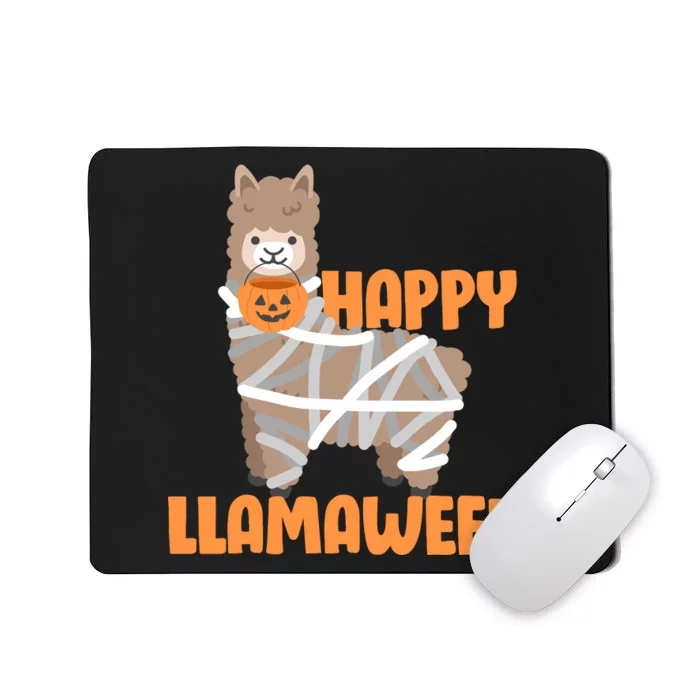 Happy Llamaween Llama Halloween Mousepad