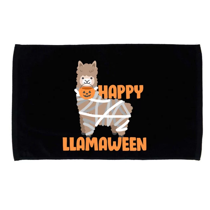 Happy Llamaween Llama Halloween Microfiber Hand Towel