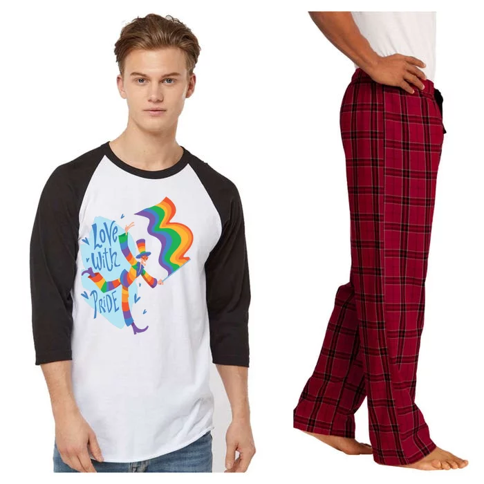 Happy Love With Pride Raglan Sleeve Pajama Set