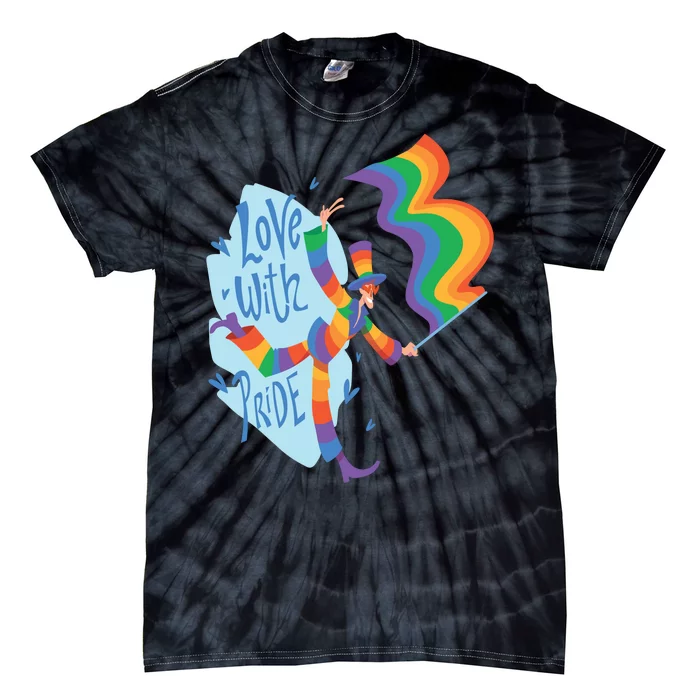 Happy Love With Pride Tie-Dye T-Shirt