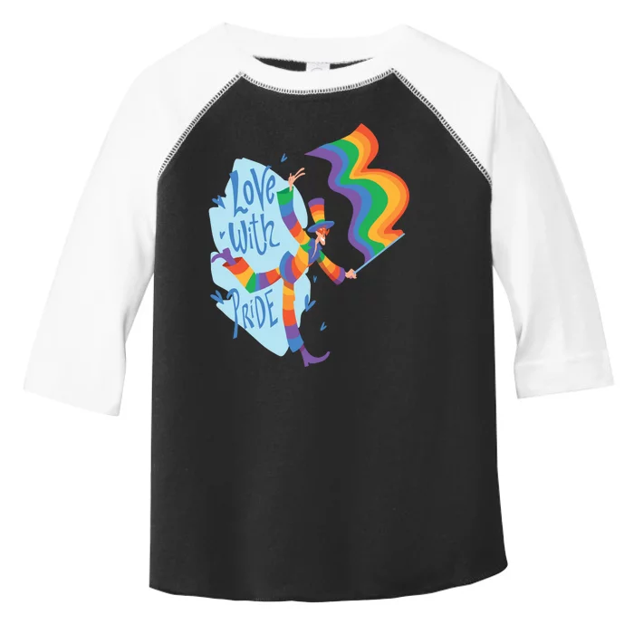 Happy Love With Pride Toddler Fine Jersey T-Shirt