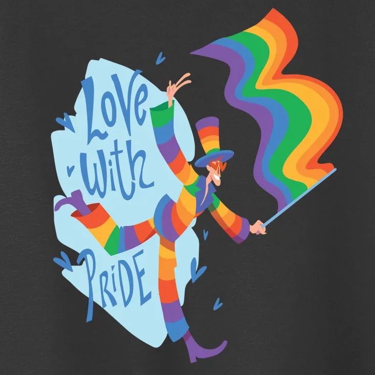 Happy Love With Pride Toddler T-Shirt