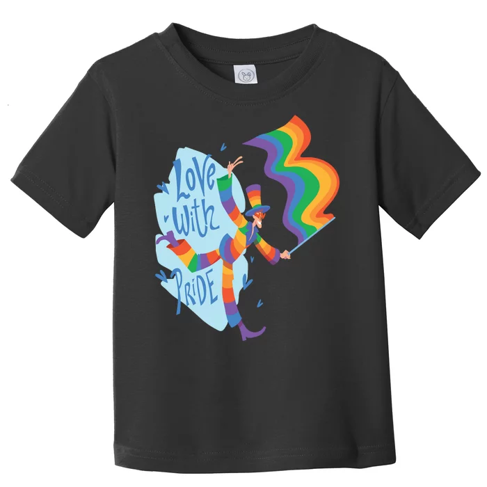 Happy Love With Pride Toddler T-Shirt