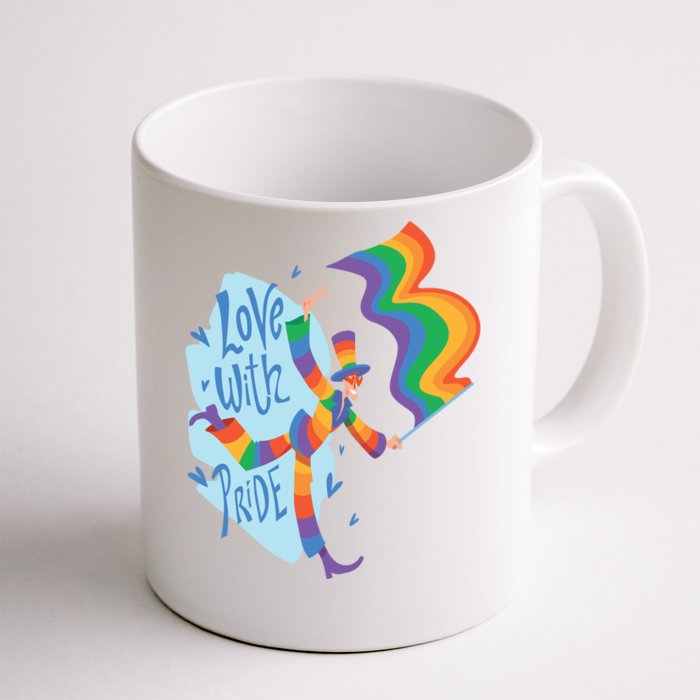 Happy Love With Pride Front & Back Coffee Mug