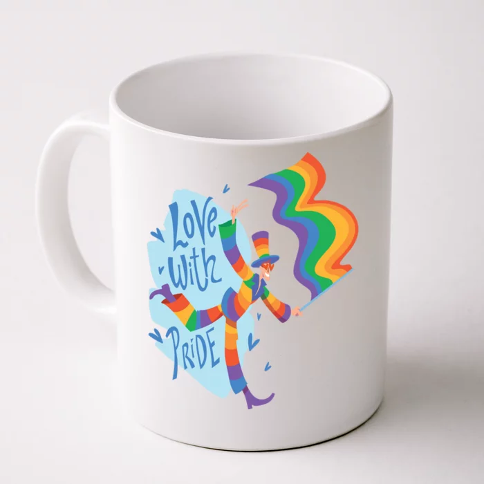 Happy Love With Pride Front & Back Coffee Mug