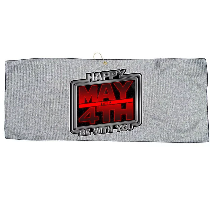 Happy May the 4th Be With You Large Microfiber Waffle Golf Towel