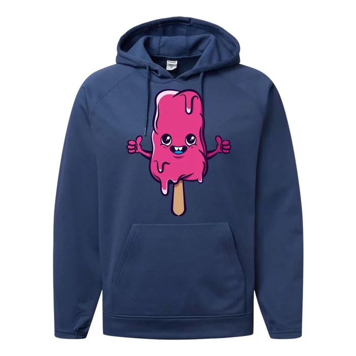 Happy Melting Popsicle Performance Fleece Hoodie