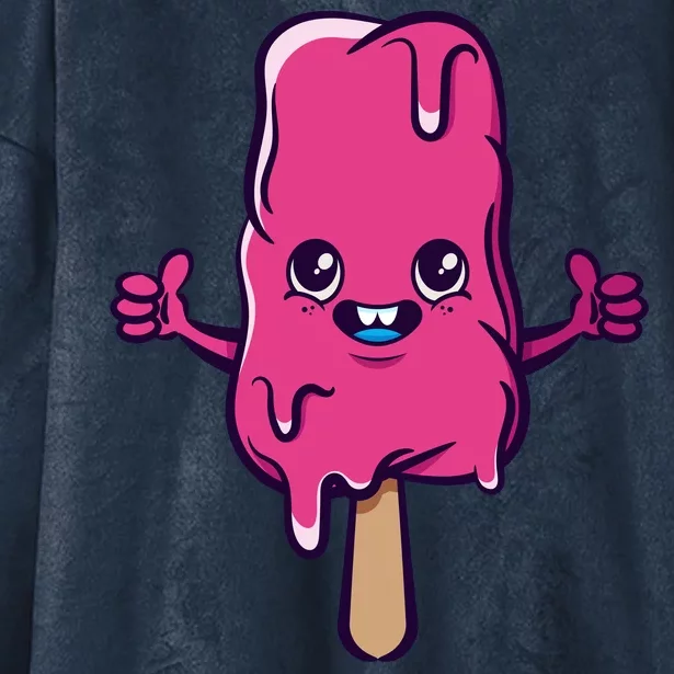 Happy Melting Popsicle Hooded Wearable Blanket