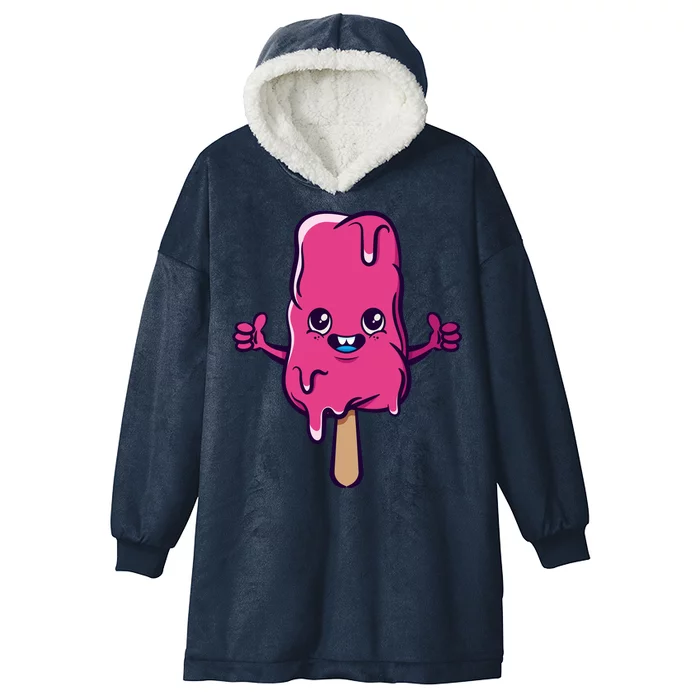 Happy Melting Popsicle Hooded Wearable Blanket