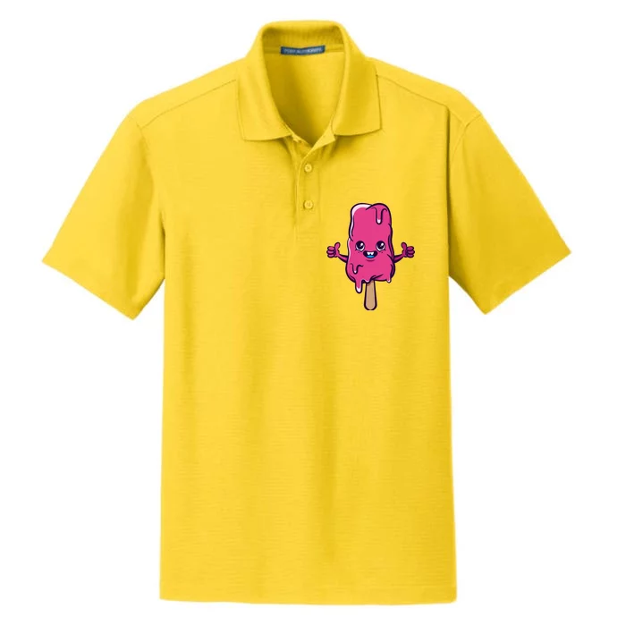 Happy Melting Popsicle Dry Zone Grid Performance Polo