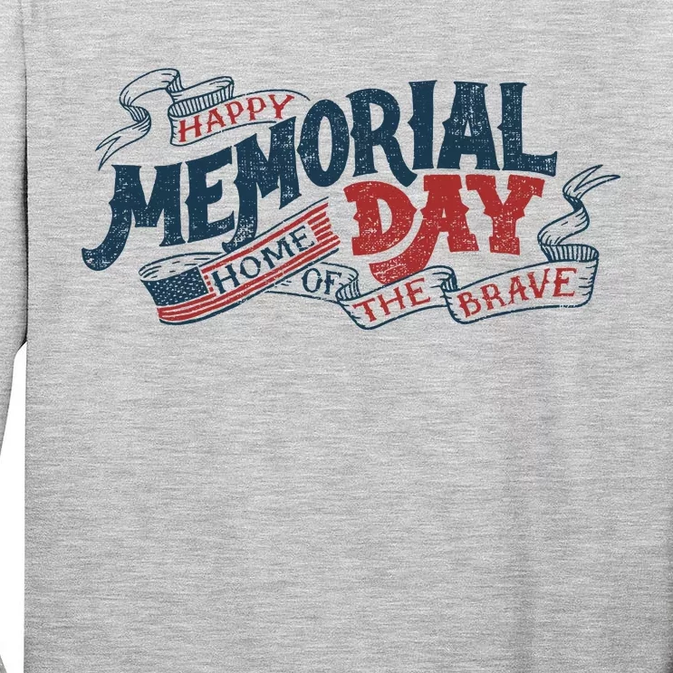 Happy Memorial Day Tall Long Sleeve T-Shirt