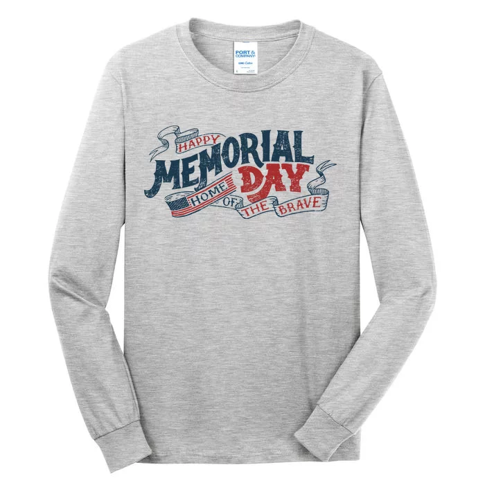 Happy Memorial Day Tall Long Sleeve T-Shirt