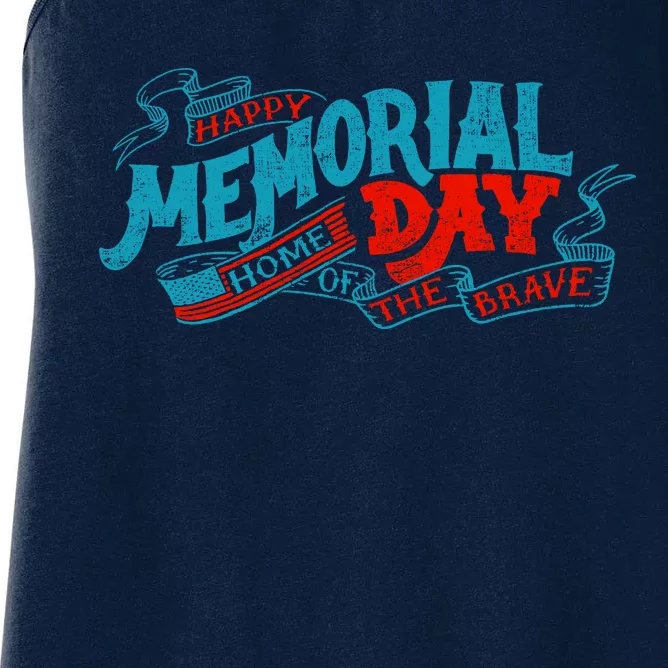 Happy Memorial Day Women's Racerback Tank