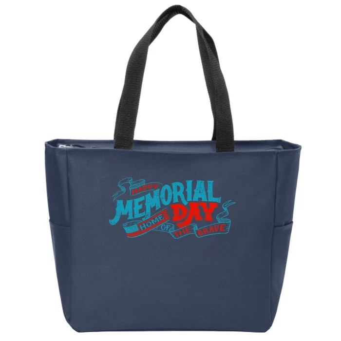 Happy Memorial Day Zip Tote Bag