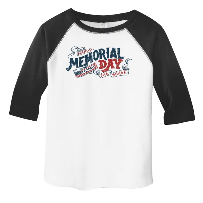 Happy Memorial Day Toddler Fine Jersey T-Shirt