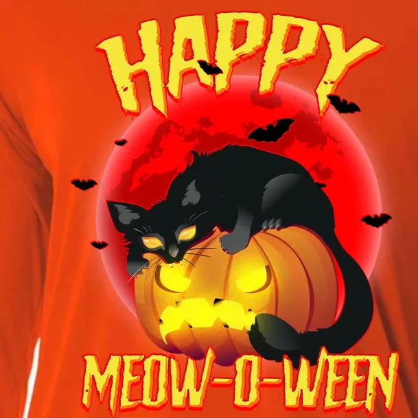 Happy Meow-O-Ween Cooling Performance Long Sleeve Crew