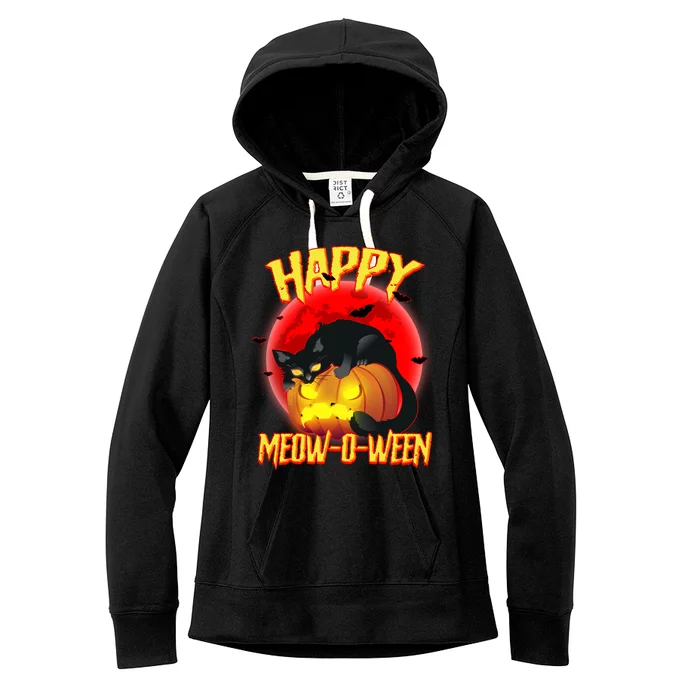 Happy Meow-O-Ween Women's Fleece Hoodie