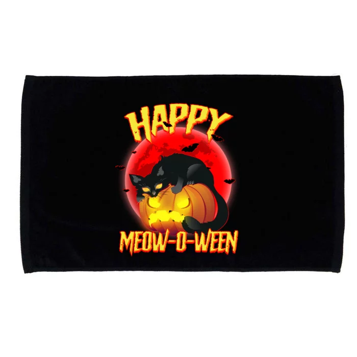 Happy Meow-O-Ween Microfiber Hand Towel