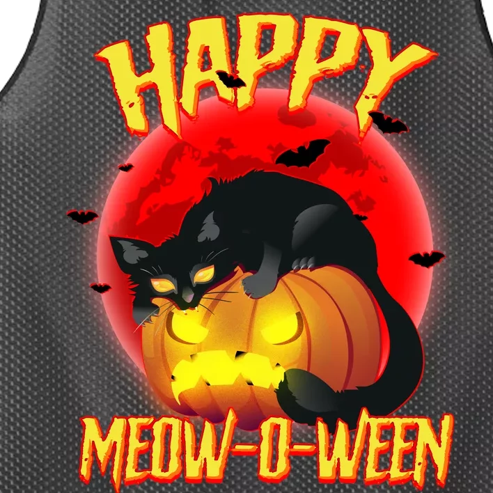 Happy Meow-O-Ween Mesh Reversible Basketball Jersey Tank