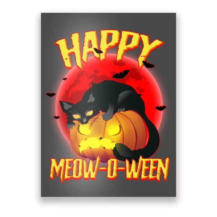 Happy Meow-O-Ween Poster