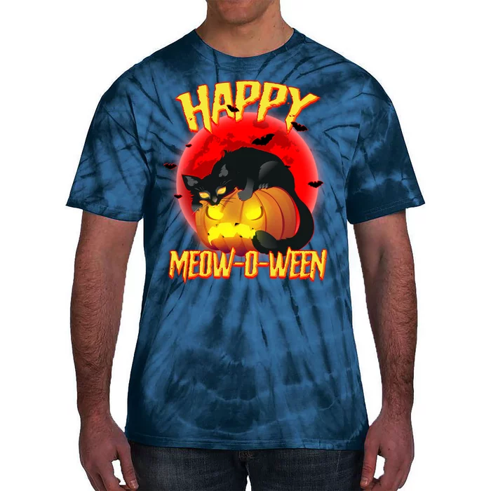 Happy Meow-O-Ween Tie-Dye T-Shirt