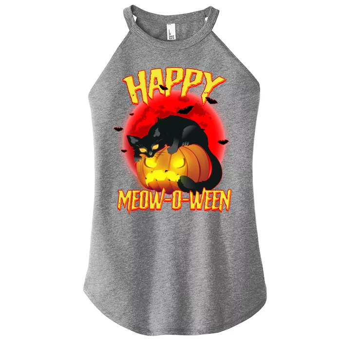 Happy Meow-O-Ween Women’s Perfect Tri Rocker Tank