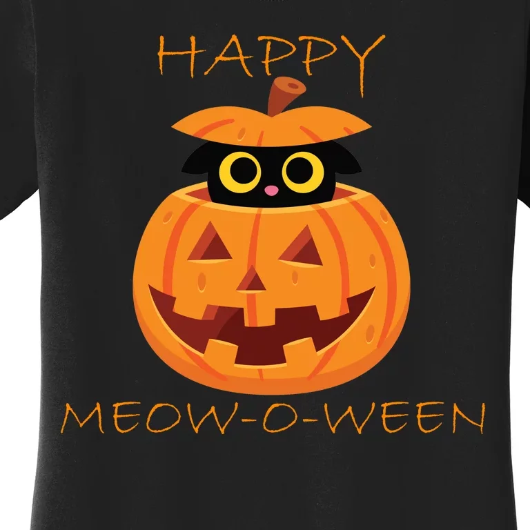 Happy Meow-O-Ween Halloween Women's T-Shirt