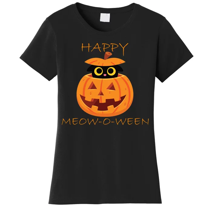 Happy Meow-O-Ween Halloween Women's T-Shirt