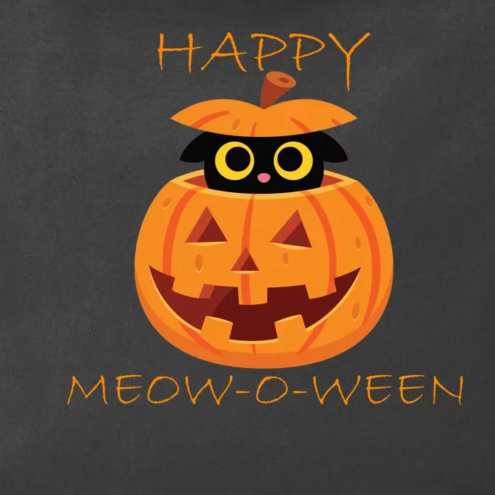 Happy Meow-O-Ween Halloween Zip Tote Bag