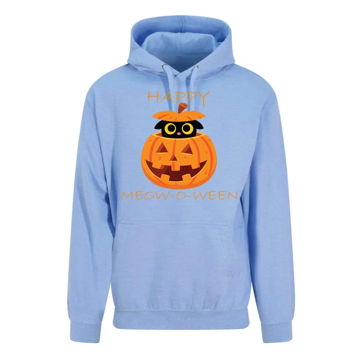 Happy Meow-O-Ween Halloween Unisex Surf Hoodie