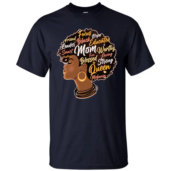 Happy Mother’s Day Mom Queen African American Tall T-Shirt