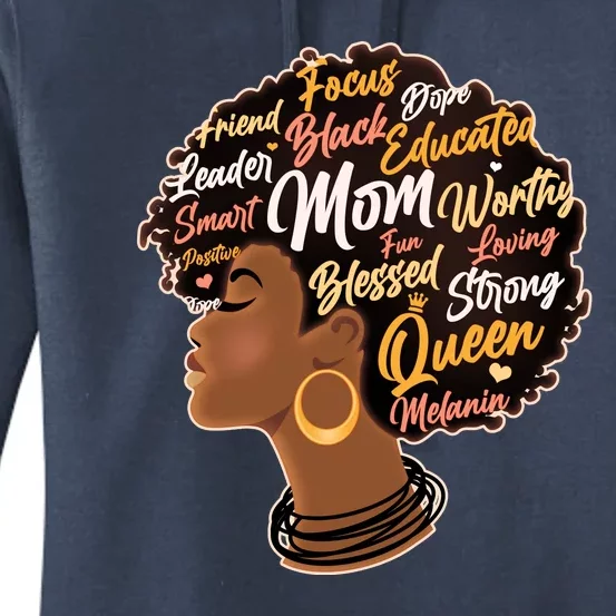 Happy Mother’s Day Mom Queen African American Women's Pullover Hoodie