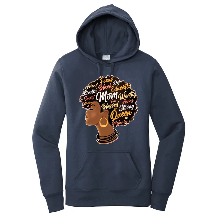 Happy Mother’s Day Mom Queen African American Women's Pullover Hoodie