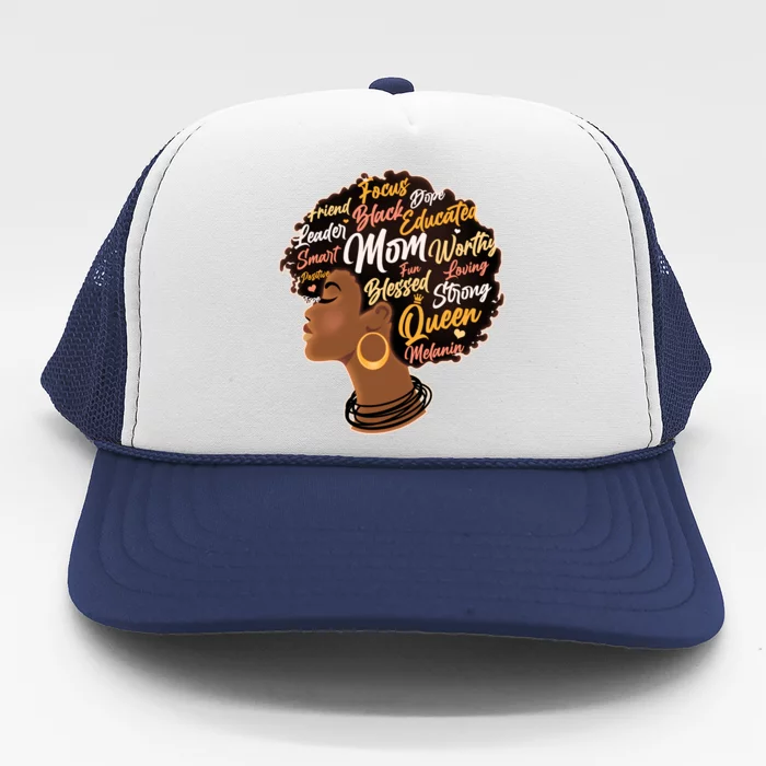 Happy Mother’s Day Mom Queen African American Trucker Hat