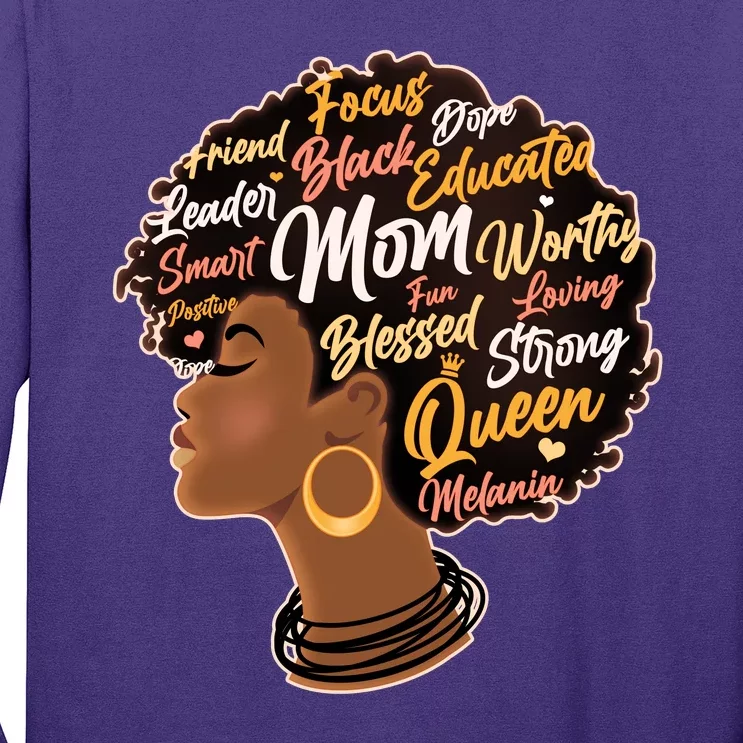 Happy Mother’s Day Mom Queen African American Long Sleeve Shirt