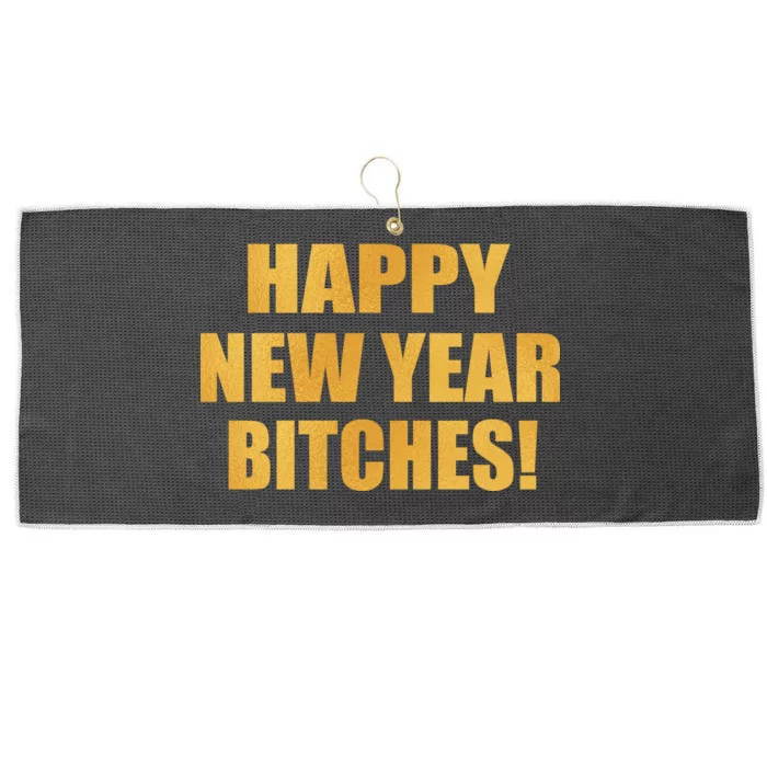 Happy New Year Bitches Large Microfiber Waffle Golf Towel