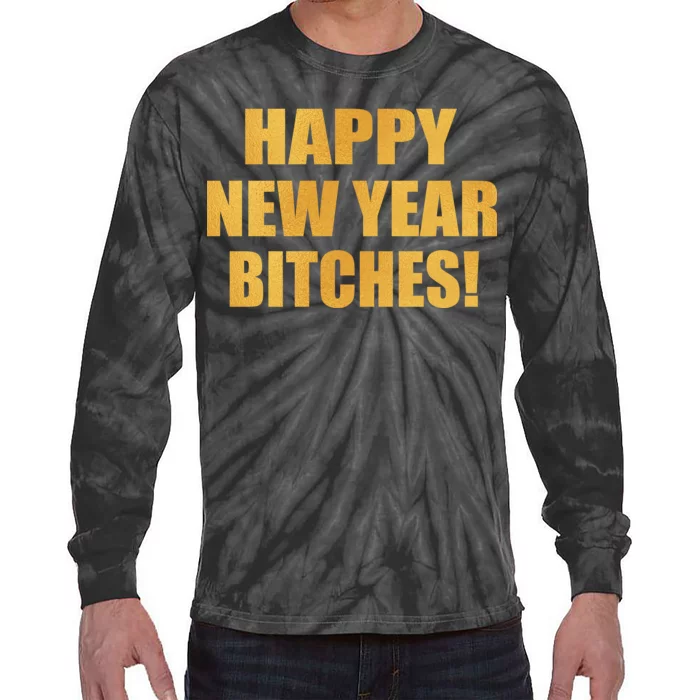 Happy New Year Bitches Tie-Dye Long Sleeve Shirt