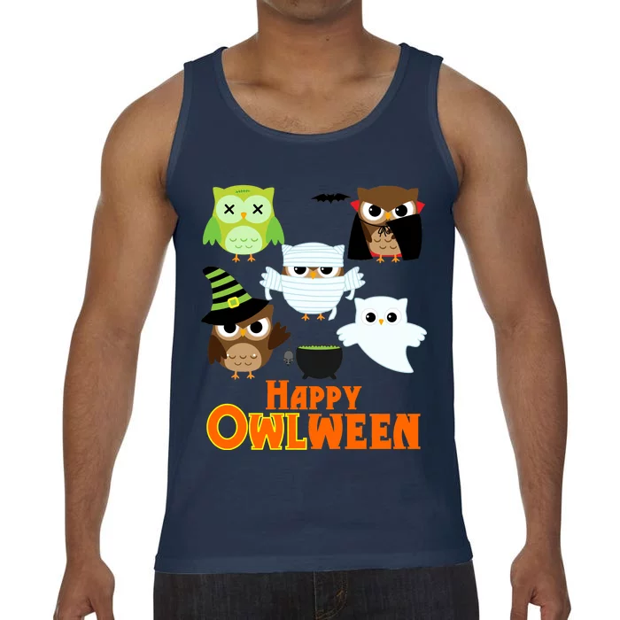 Happy OWLween Halloween Cute Comfort Colors® Tank Top