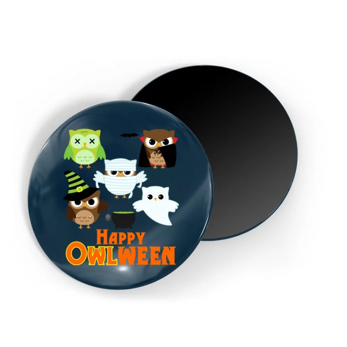 Happy OWLween Halloween Cute Magnet