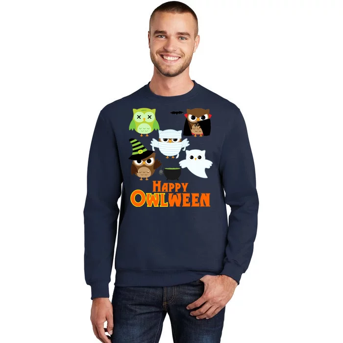 Happy OWLween Halloween Cute Tall Sweatshirt