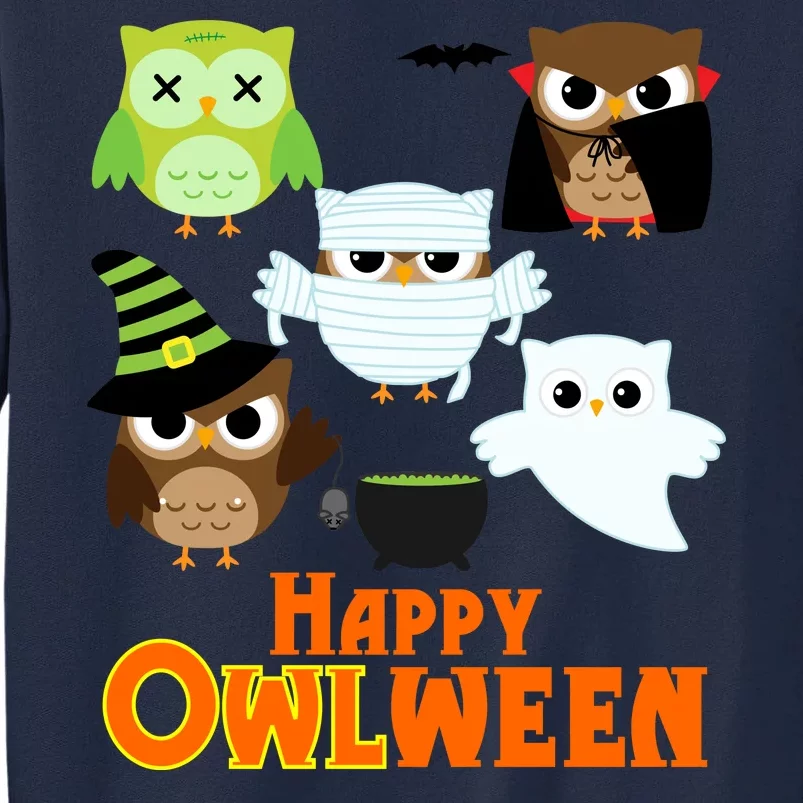 Happy OWLween Halloween Cute Tall Sweatshirt