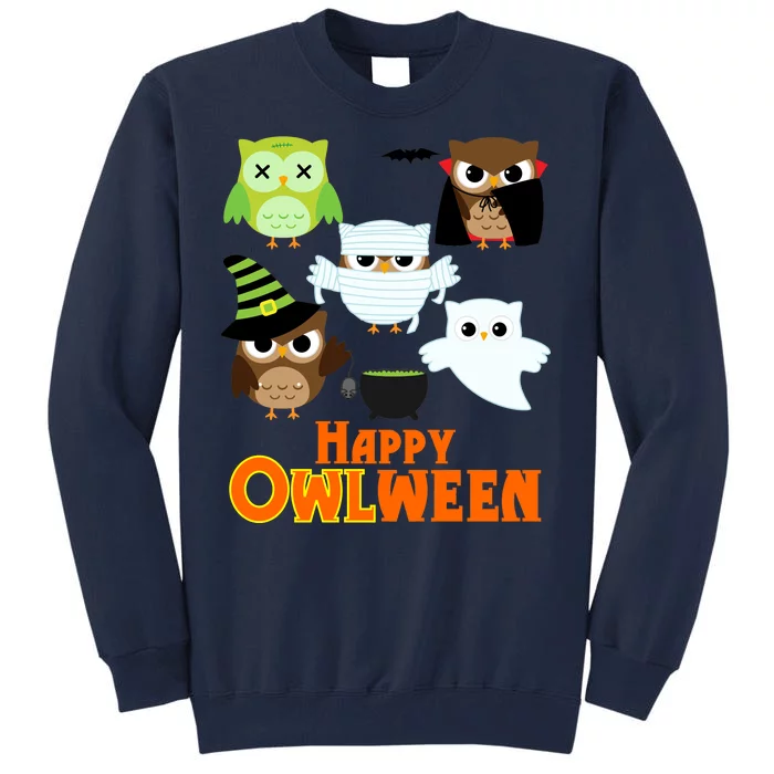 Happy OWLween Halloween Cute Tall Sweatshirt