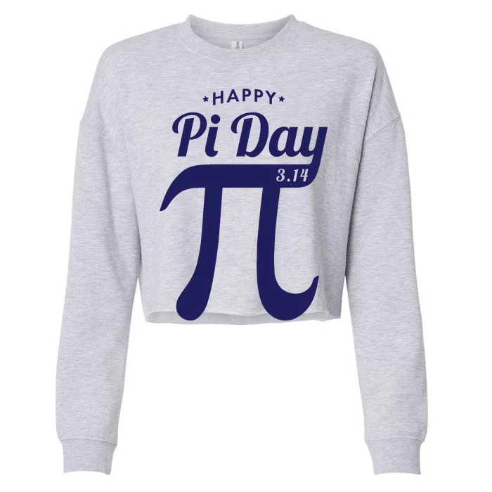 Happy Pi Day 3.14 Cropped Pullover Crew