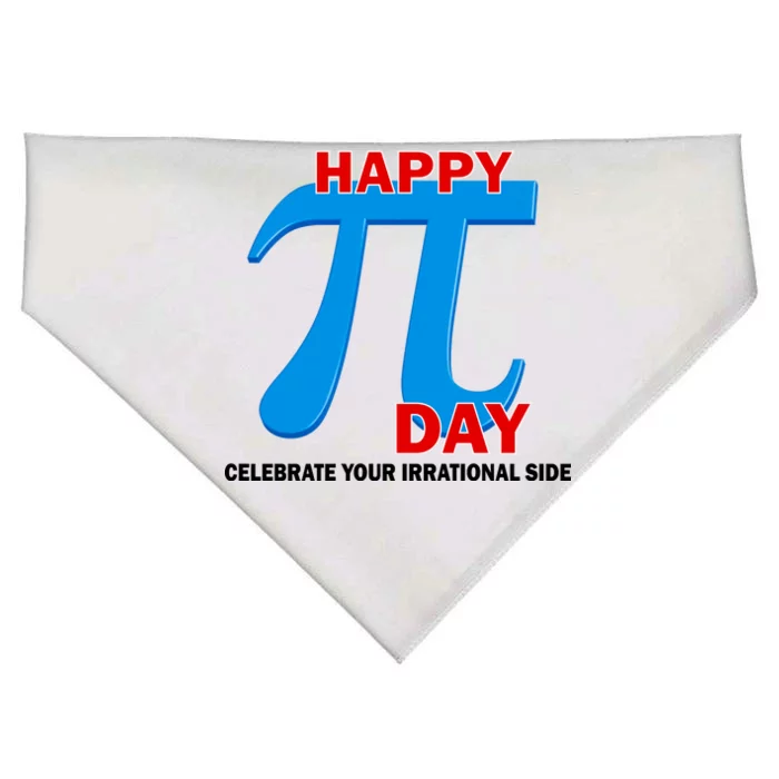 Happy Pi Day Celebrate Your Irrational Side USA-Made Doggie Bandana