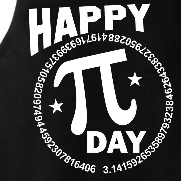 Happy Pi Day Numbers Ladies Tri-Blend Wicking Tank