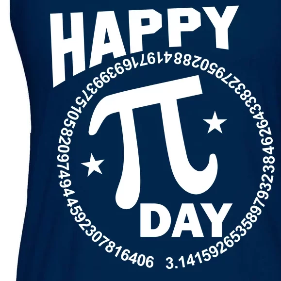 Happy Pi Day Numbers Ladies Essential Flowy Tank